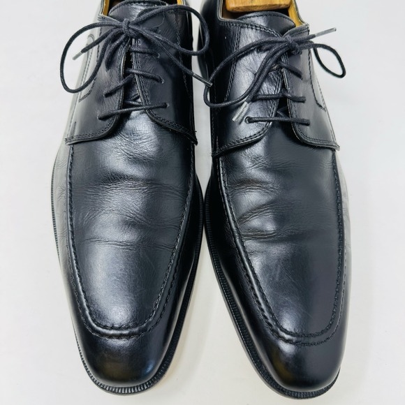 John W. Nordstrom Men Black Leather Long Toe Shoes Size 10M‎ Made In Italy main image 8